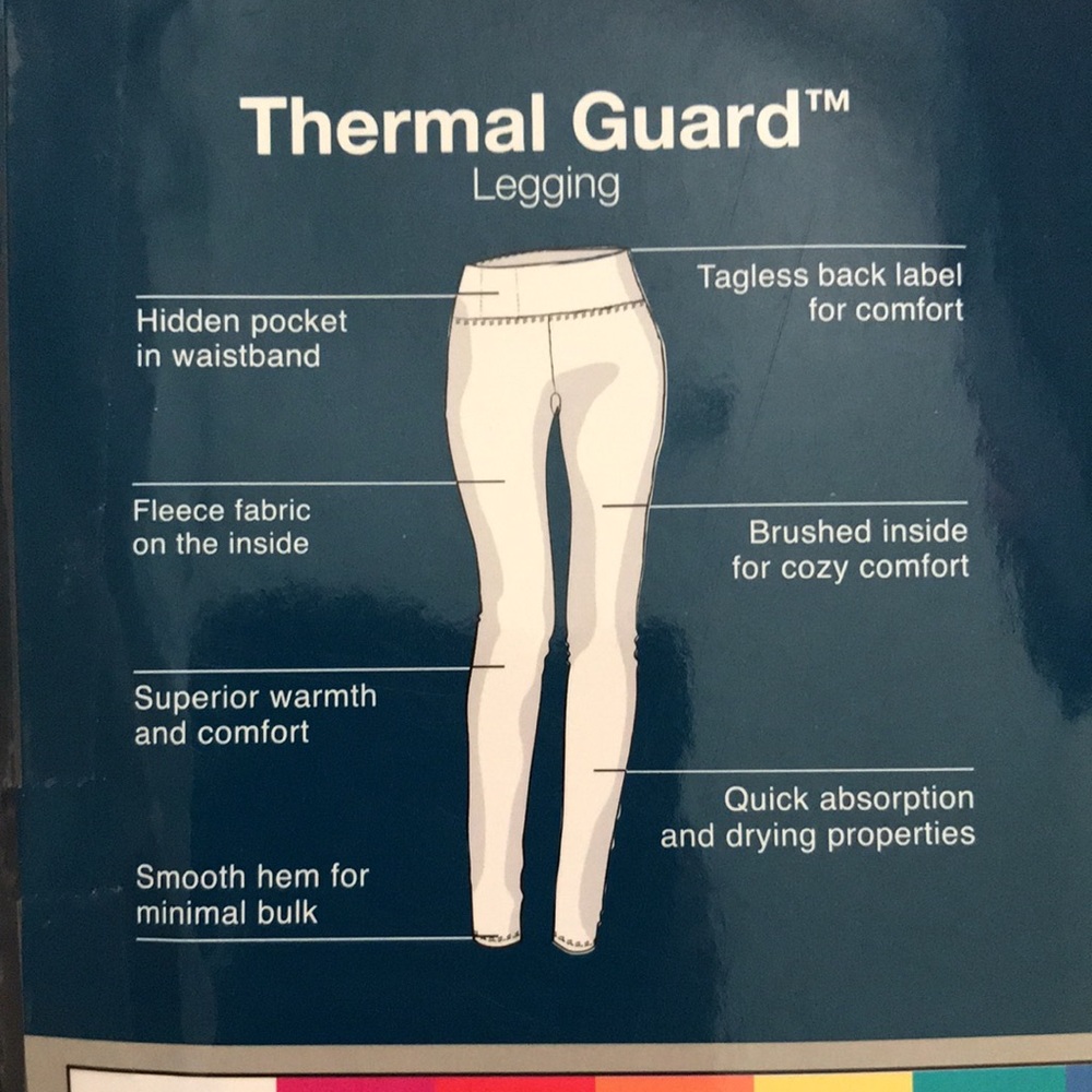 ClimateRight Black Leggings w/Thermal Guard Frigid - Picture 6 of 8